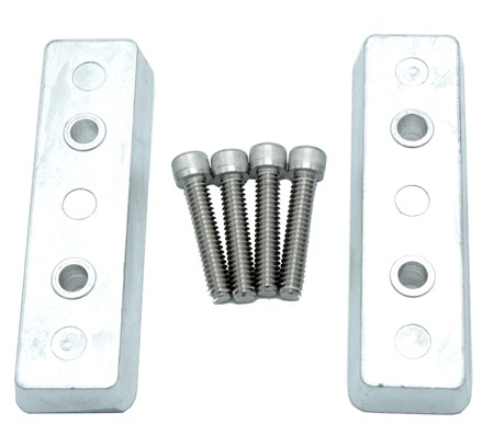 Anode trimtabs for Bennett, kit, zinc