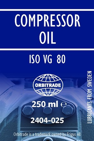 Kompressorolja ISO VG 80, flaska 250 ml